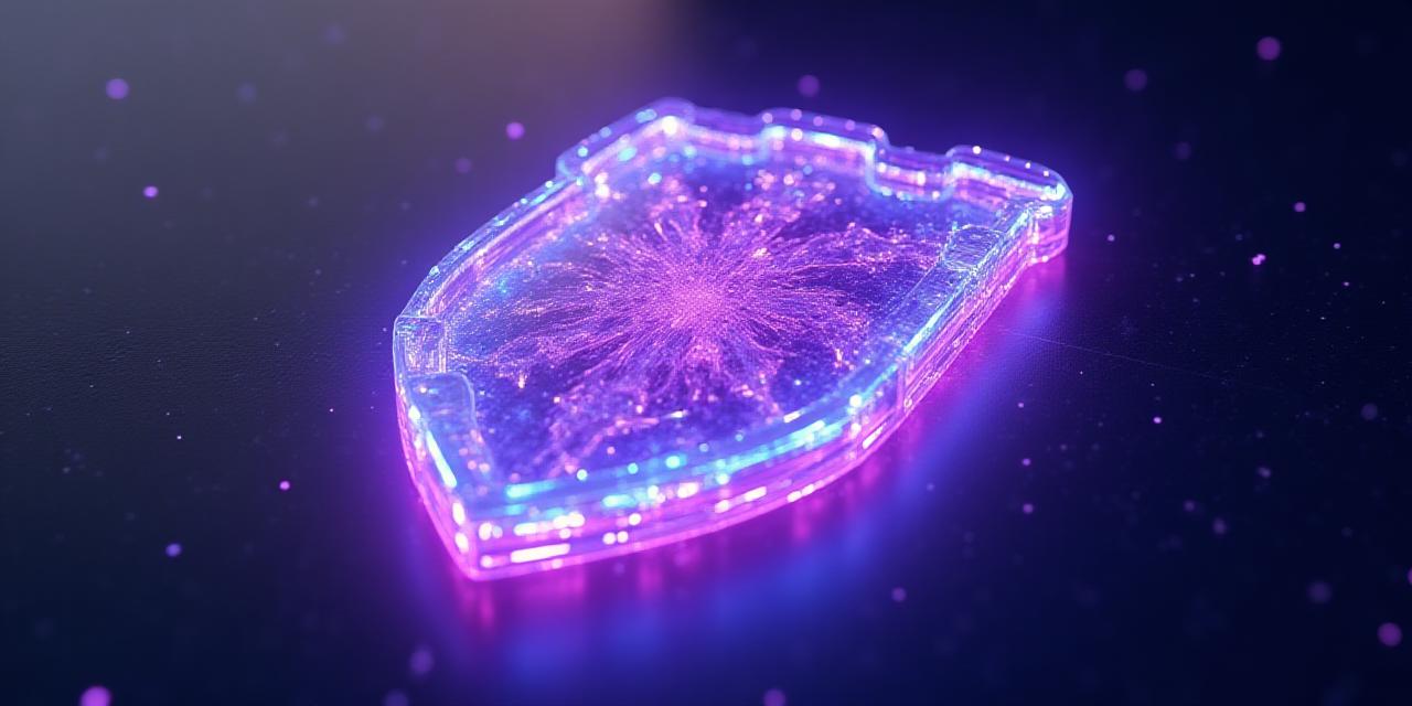 Futuristic digital shield representing high-level data security